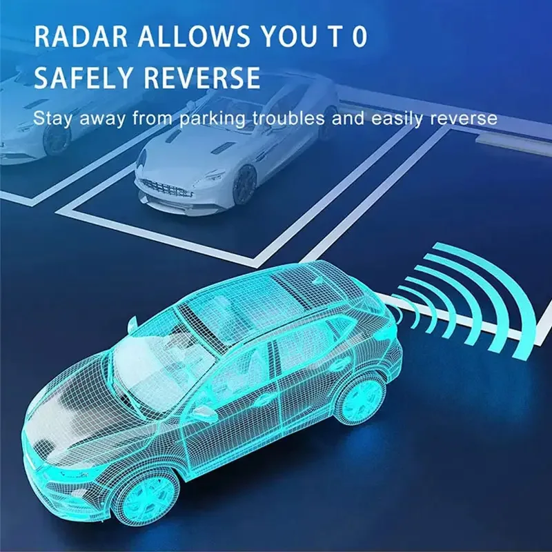 4Pcs 22mm Parking Sensors Black White Silver Gray 12 Optional Colors Universal Vehicle Backup Radar Detection Safety Auxiliary view 3