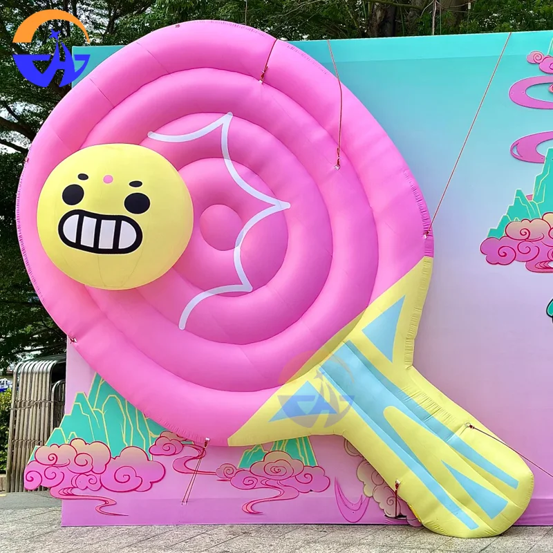 Inflatable Cartoon Table Tennis Racket Models Decoration Props for Outdoor Sports-Themed Events Competitions