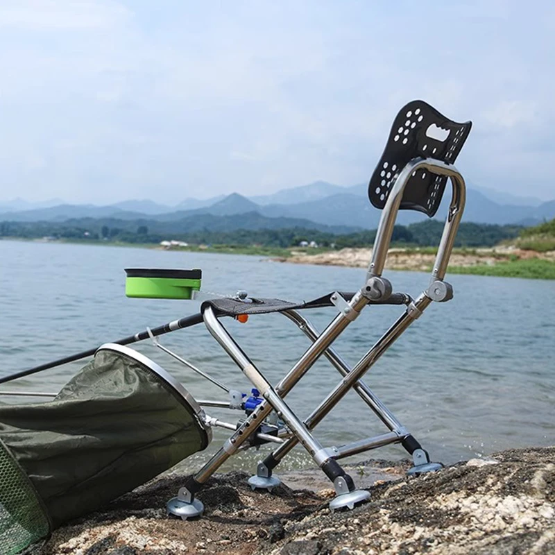 Multifunctional Fishing Beach Chairs Folding Portable Set Tourist Beach Chairs Aluminium Alloy Outdoor Furniture Der Angler LLBC