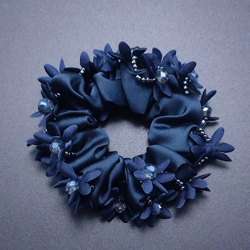 Dickdarm-Haarband, hochwertiges Haar-Accessoire, Kopfschmuck, Blume, koreanische Mode, Damen-Haarseil, Nadel Jepкики Волос – Detail 4