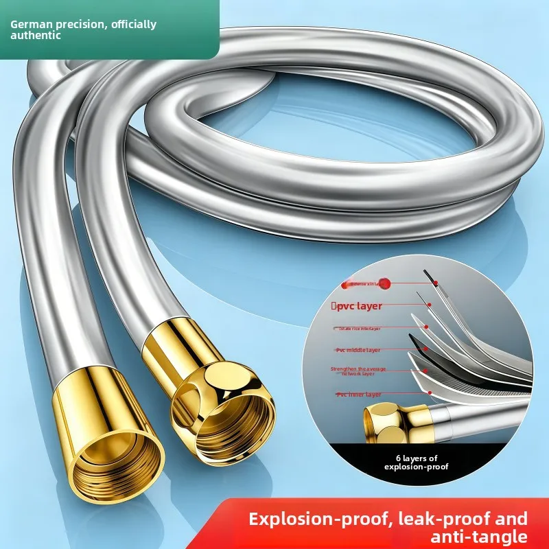 Shower Hose Universal Pvc Nozzle  Pipe Extended   Bathroom Rain Connecting  Flower Drying