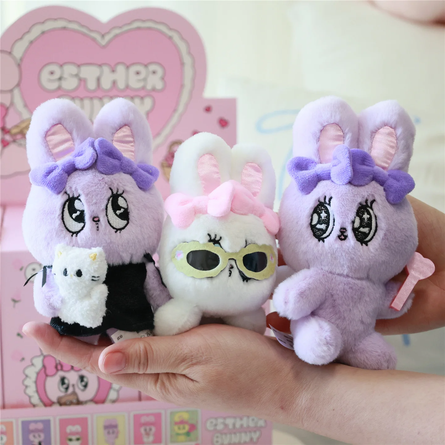 

New Genuine Esther Bunny Little Rabbit Plush Blind Box Sweet Date Girl Bag Pendant Trendy Play Cartoon Doll Decor Toy Gifts