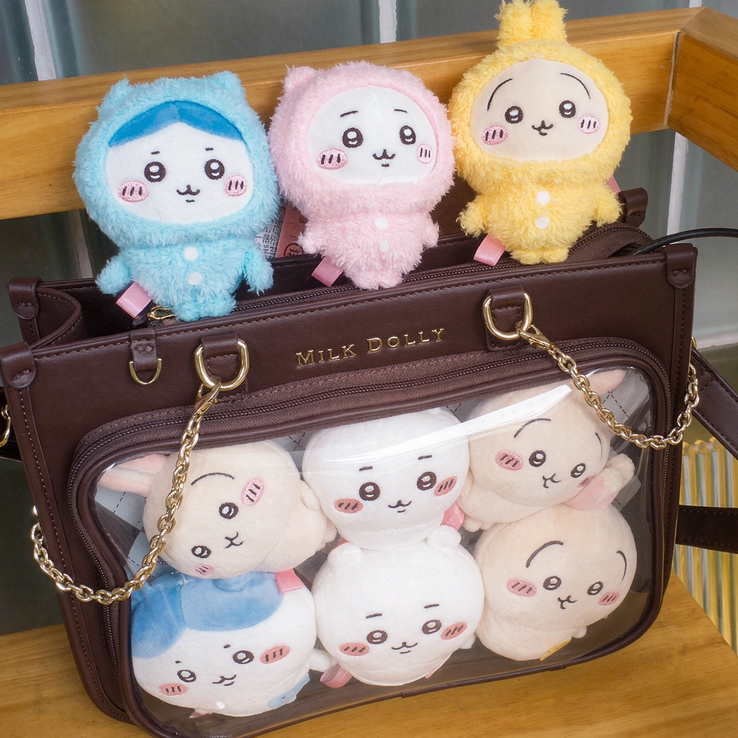 Kawaii Chiikawa Serie Plüsch-Schlüsselanhänger Niedliches Feiertagsgeschenk Premium Baumwolle Weiches Plüsch-Spielzeug Material Bester Niedlicher Rucksack-Souvenir – Detail 8