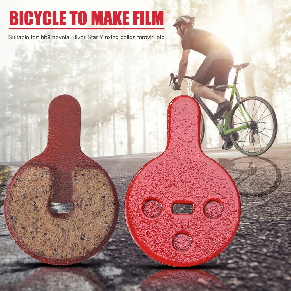 2 Paar MTB-Bremsbeläge, Fahrrad-Bremsscheiben, Fahrrad-Harz-Halbmetall-Bremsbeläge, tragbare Fahrradteile