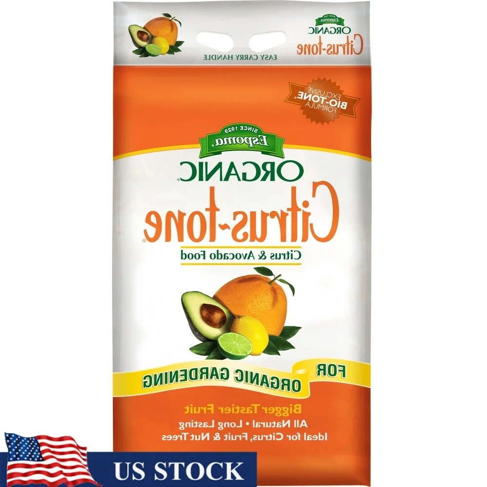 

Organic Citrus Tree Food 5-6-2 Fertilizer 27 lb Slow Release Microbes Enhances Flavorful Fruit All Year Long Approved Organic