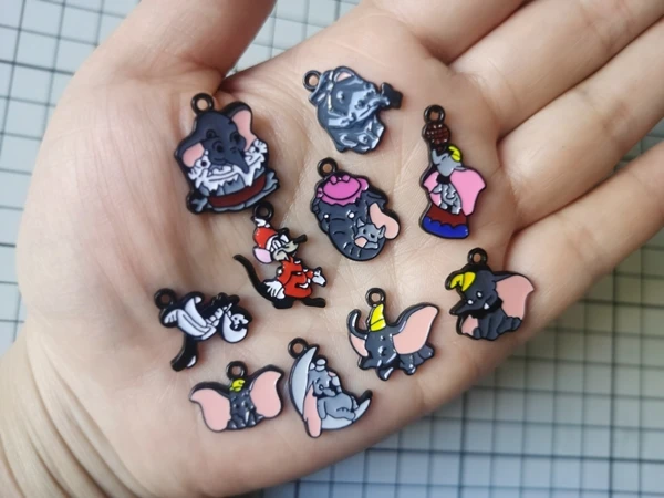 

10 шт., подвески с героями мультфильмов, DIY изготовление ювелирных изделий, кулон, ожерелье, кулон, аксессуар из материала ручной работы