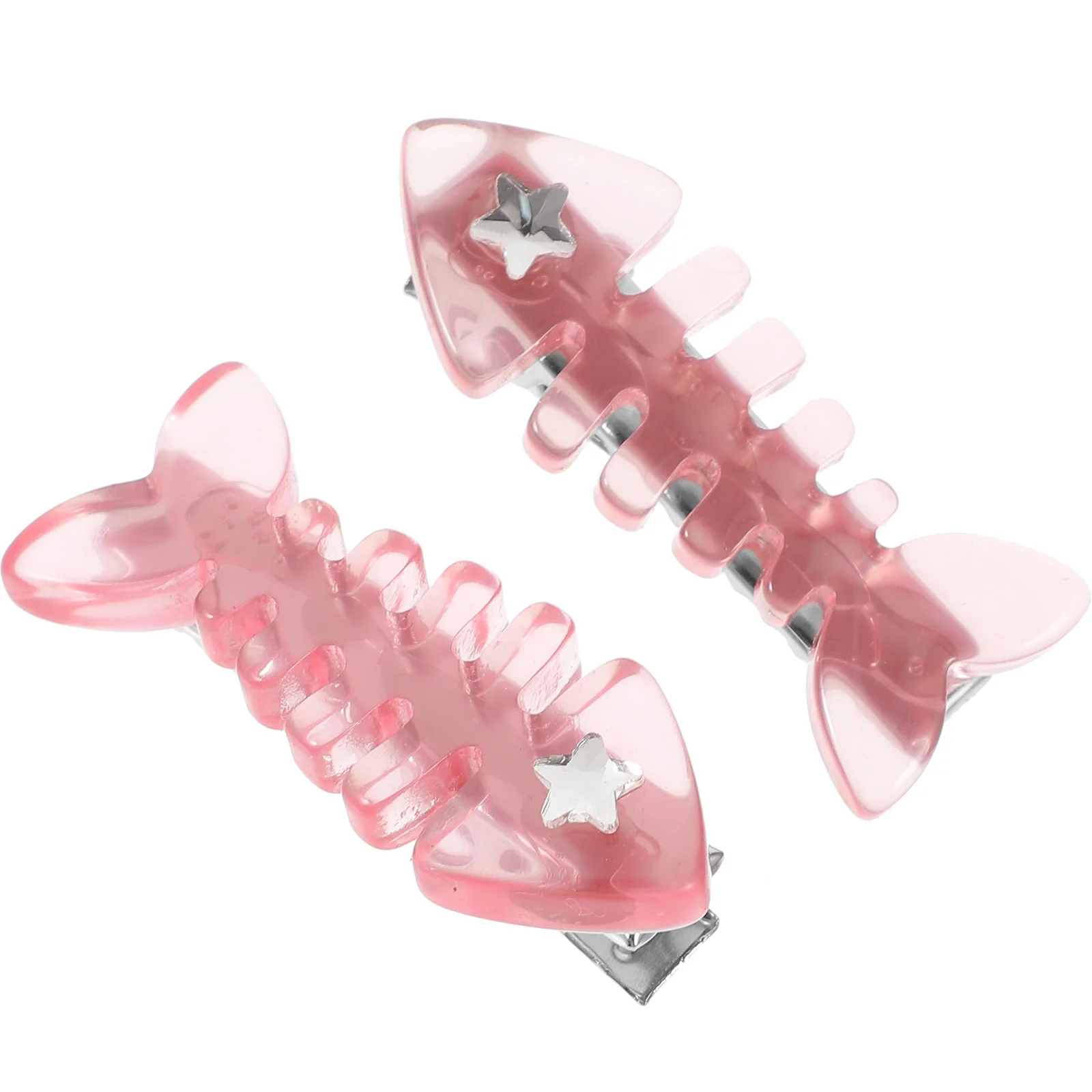 

2pcs Fish Bone Clips For Women Cute Metal Hairpins Stylish Accessories Decorative Hair Clips For Daily Wear Party Wedding