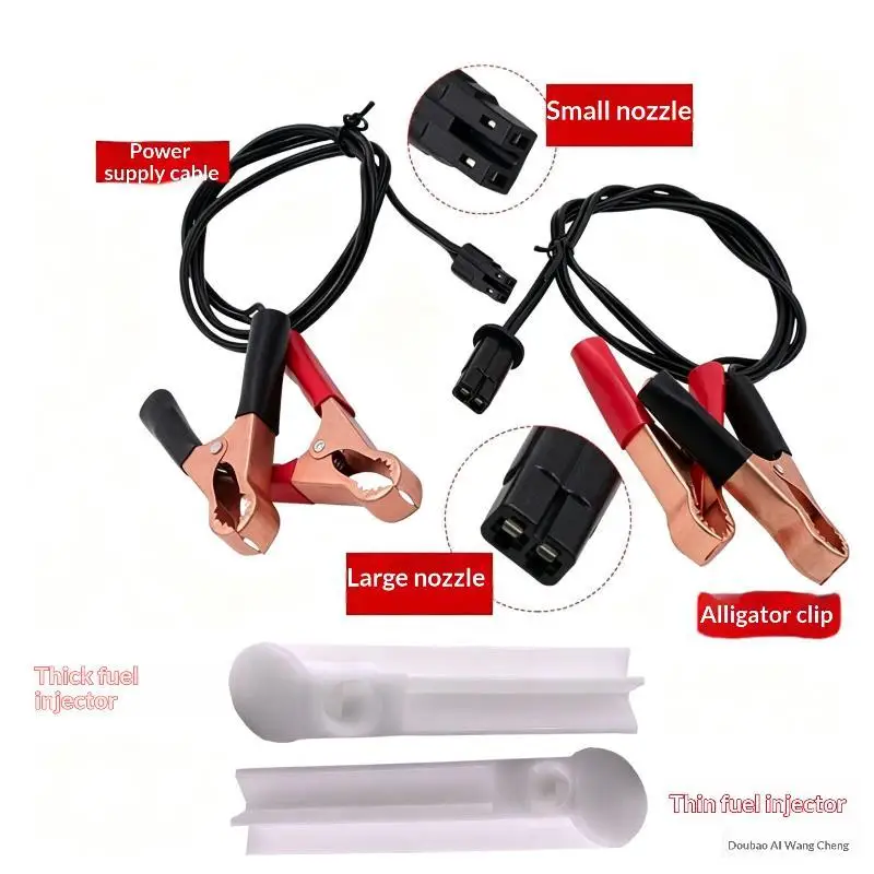 【F】Auto Car Fuel Cleaning Injector Flush Cleaner Wash Adapter Cleaning Tool Set Nozzle Cleaning Tool Set Car Wash Tool