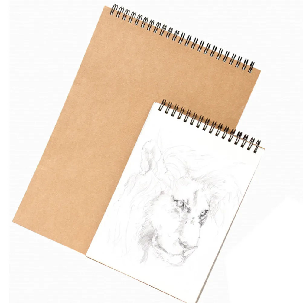 1Pcs Spiral Sketchbook A3 Paper Material Drawing Book for Painting Writing Graffiti Suitable for Home Class Outdoors