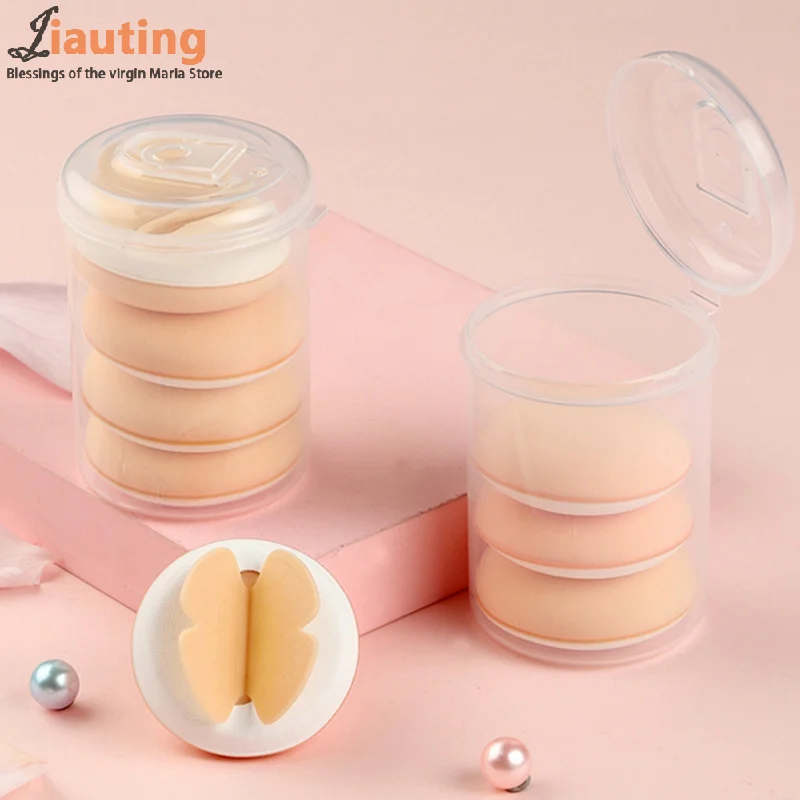 Mini Cotton Candy Puff Bow Knot Air Cushion Liquid Foundation Makeup Sponge Puffs Dry Wet Puff Cosmetic Applicator Makeup Tools