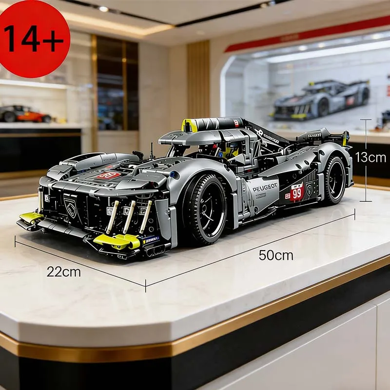 

Super Racing Car Building Blocks DIY Assembly Model Construction Bricks Kit Toys for Kids Adults