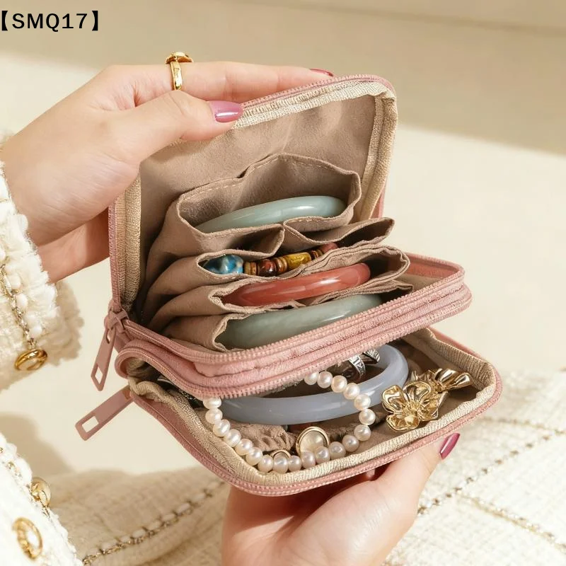 Portable Luxury Jewelry Bag Small Travel Organizer With Compartments Waterproof Pouch For Earrings Bracelets RingsSMQ