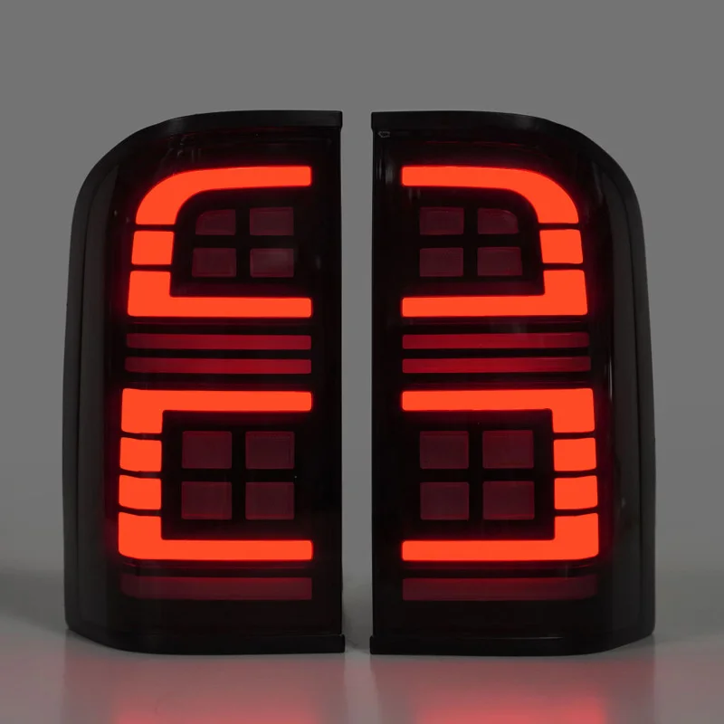 سيارة مصباح ليد خلفي لنيسان باترول Y61 1998-2004 LED الخلفية تشغيل ضوء + مصباح مكبح + عكس + بدوره ديناميكي إشارة #4