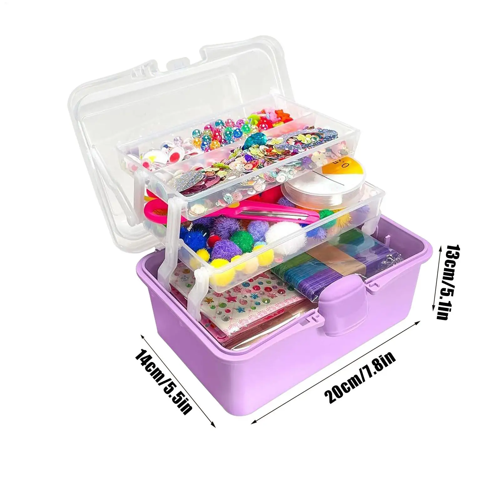 어린이를위한 공예 공예 학교 용품 재료 세트 장난감 손과 눈의 조정 생일 크리스마스를위한 공예 활동