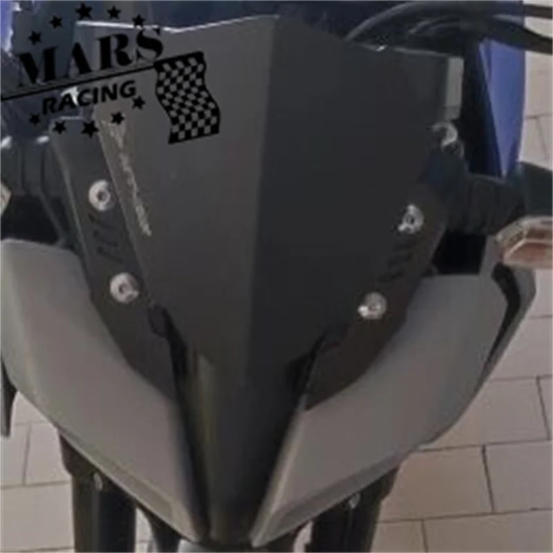 Motorcycle Accessories Aluminum Sports Windscreen Windshield Deflector For YAMAHA MT125 MT-125 2019 2020 2021 2022 2023 19-23