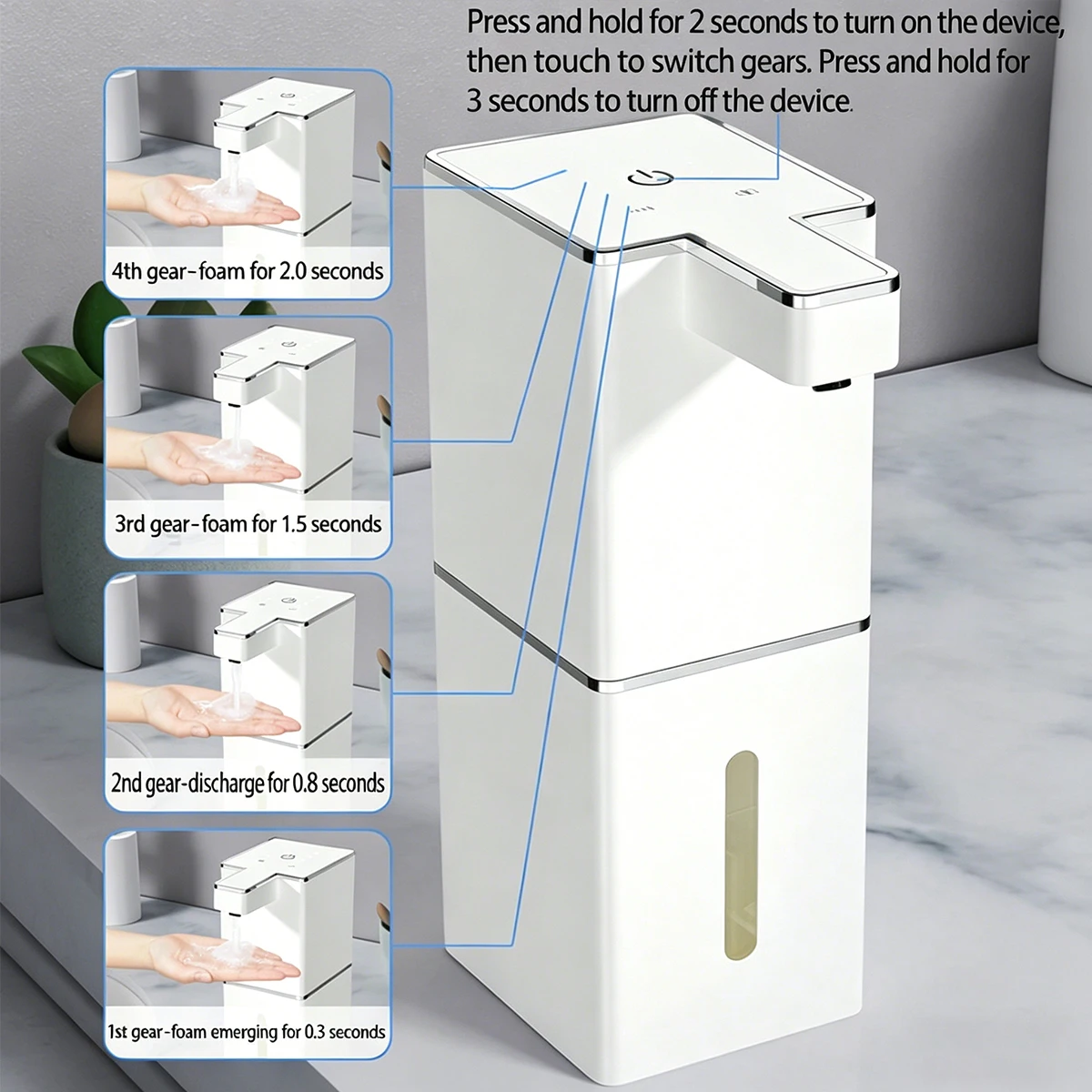 Wall Mounted Intelligent Induction Touchless Automatic Sensor Soap Dispenser Hand Cleaning Washing Machine for Kitchen Bathroom