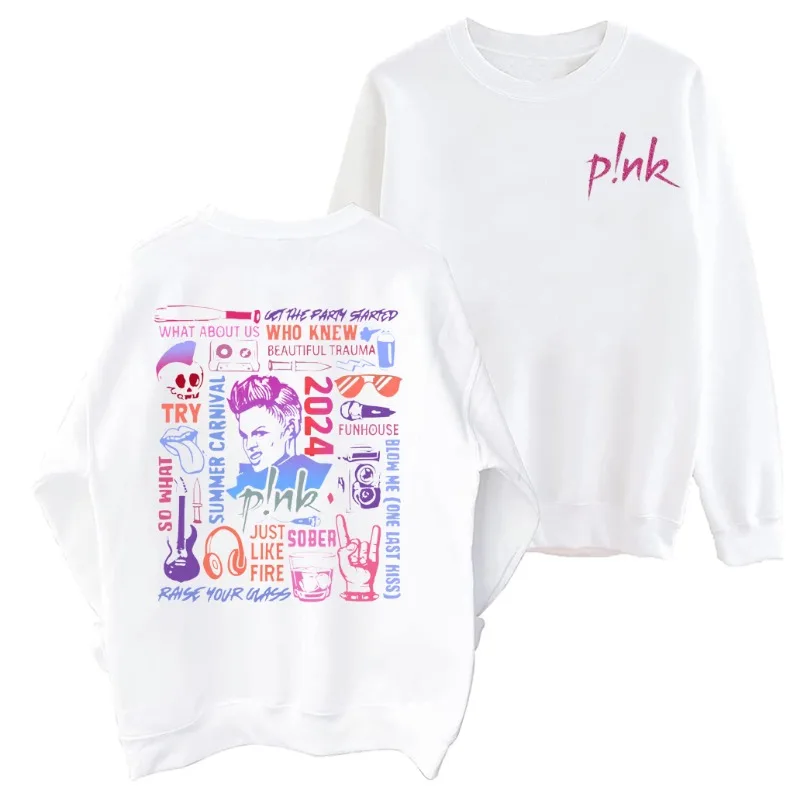 

P!nk Pink Singer Summer Carnival 2024 Tour Sweatshirt 2024 P!nk Concert Shirt Music Tour 2024 Graphic Sweatshirt