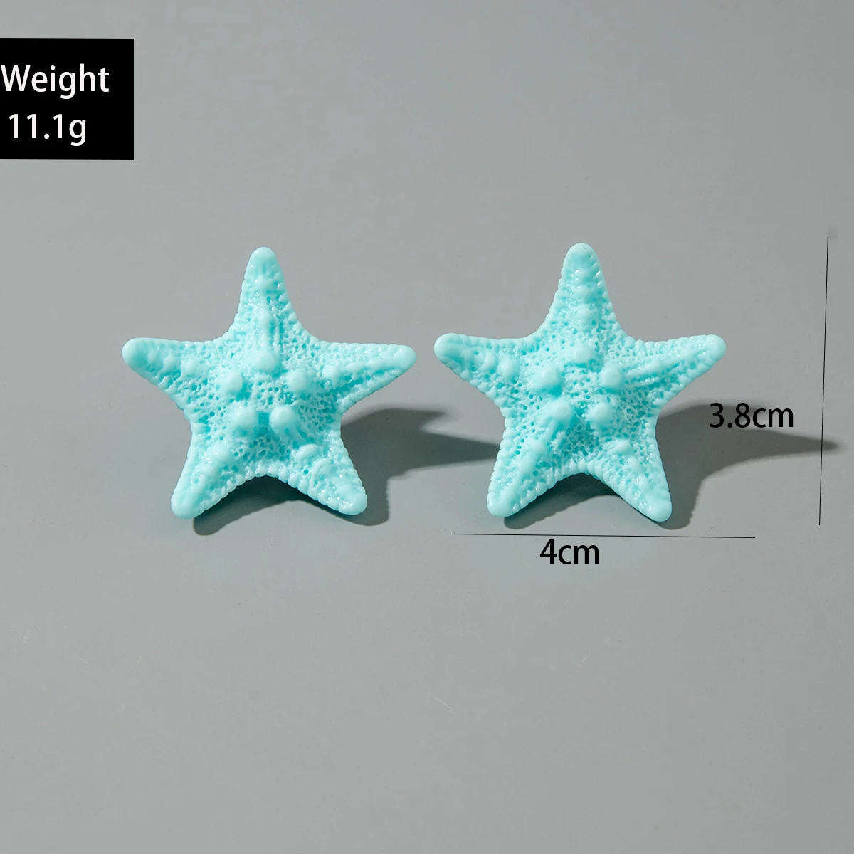 Tocona Ocean Style Colored Resin Starfish Earrings for Women's Cute Decorations Suitable for Summer Beach Vacation Jewelry