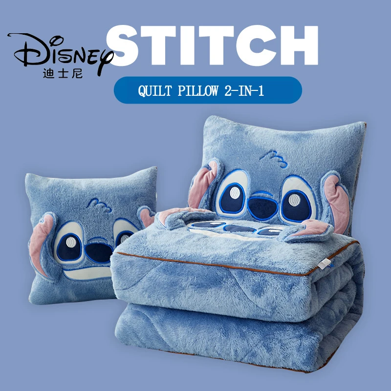 Disney Ponto Lance Travesseiro Cobertores, 2 em 1, Kawaii Flanela, Espessado Nap Blanket, Sala de estar, Criança Decoração Quarto