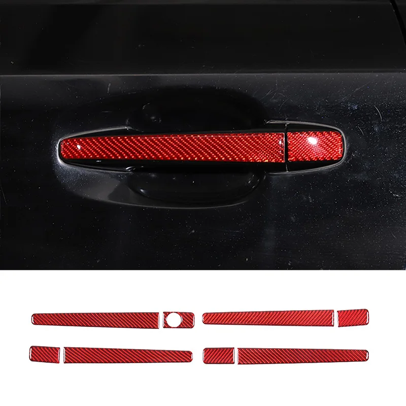 

For Subaru Forester 2013-2018 Soft Carbon Fiber Car Outer Door Handle Panel Trim Sticker Auto Accessories