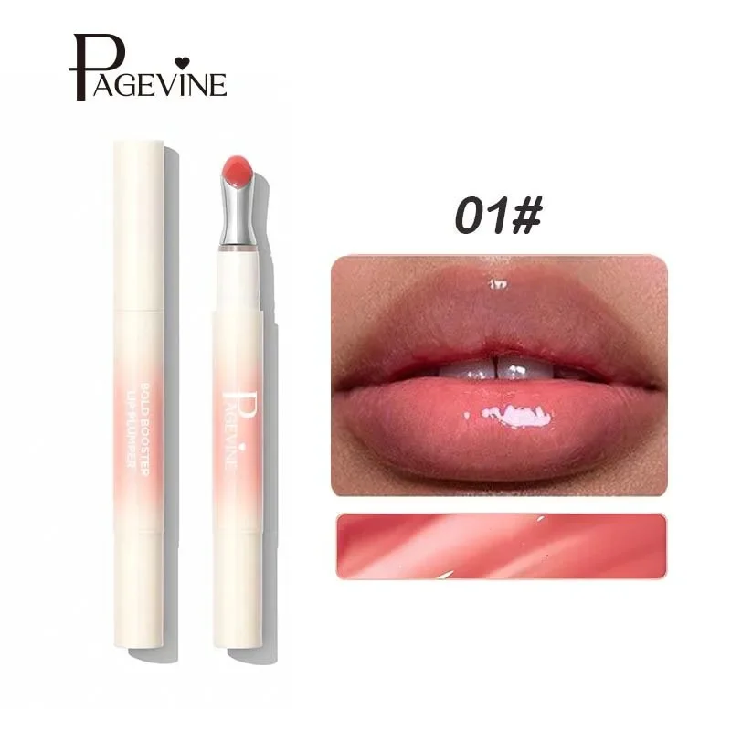 PAGE VINE リキッド リップスティック ゼリー リップ グロス 色褪せない保湿 保湿リップ プランプ 栄養ミラー リップ ステイン 唇メイクアップ