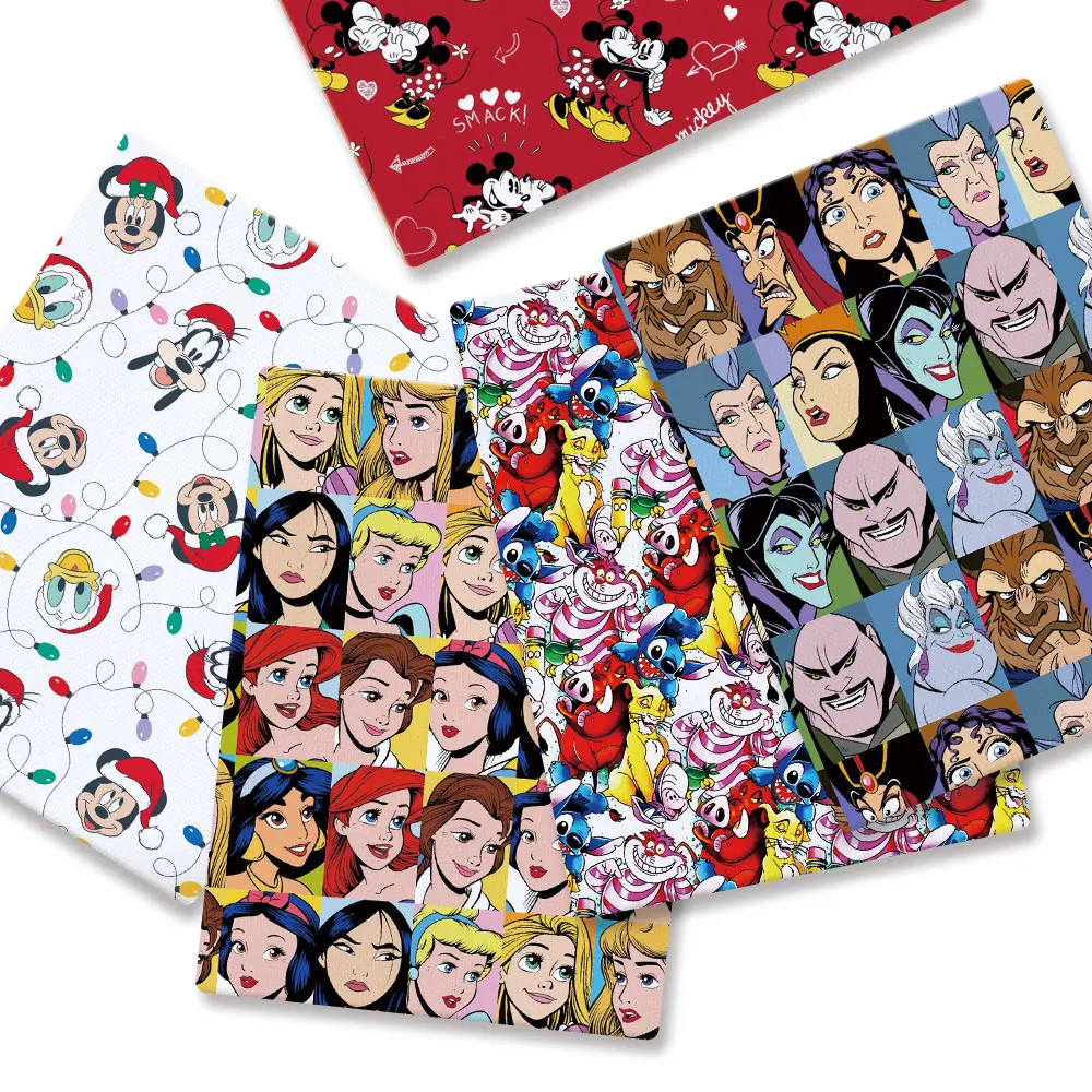 BEAST KINGOM co-branded cartoon 140x50CM fabric cartoon patchwork children's home textile sewing doll skirt curtain girl skirt 1