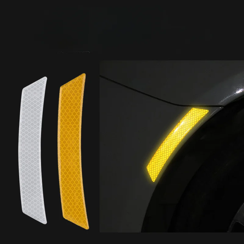 New Car Carbon Fiber Door Anti-collision Strip Wear-resistant Carbon Fiber Sticker Wheel Arch Safety Warning Decorative Sticker