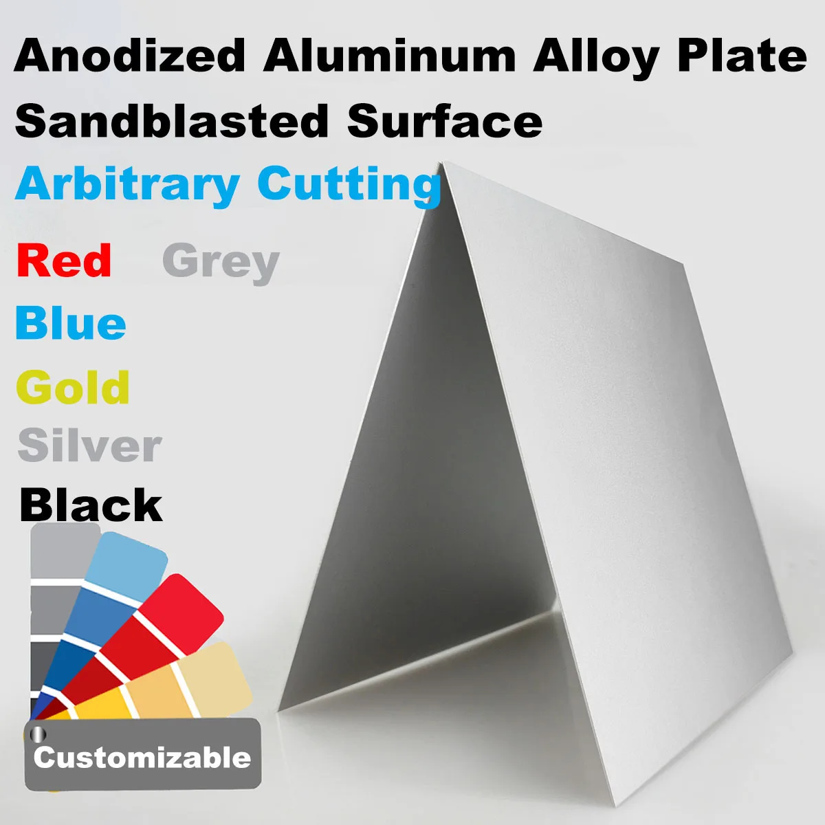 

1Pcs Sandblasted Surface Anodized Aluminum Alloy Plate 5052 Aluminum Sheet 100x100 200x200 200x300 300x300mm Thick 0.8-2mm