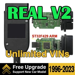 2025 Auto Interface Car Tools HEX V2 Update 24.7 FOR VW For AUDI Skoda Seat Multi-Language Car Autocom Diagnostics Tools
