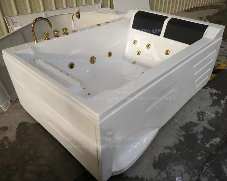 حوض استحمام فاخر جاكوزي خارجي لشخصين جاكوزي حمام حوض استحمام ساخن سبا تدليك مائي معدات الفنادق الخارجية