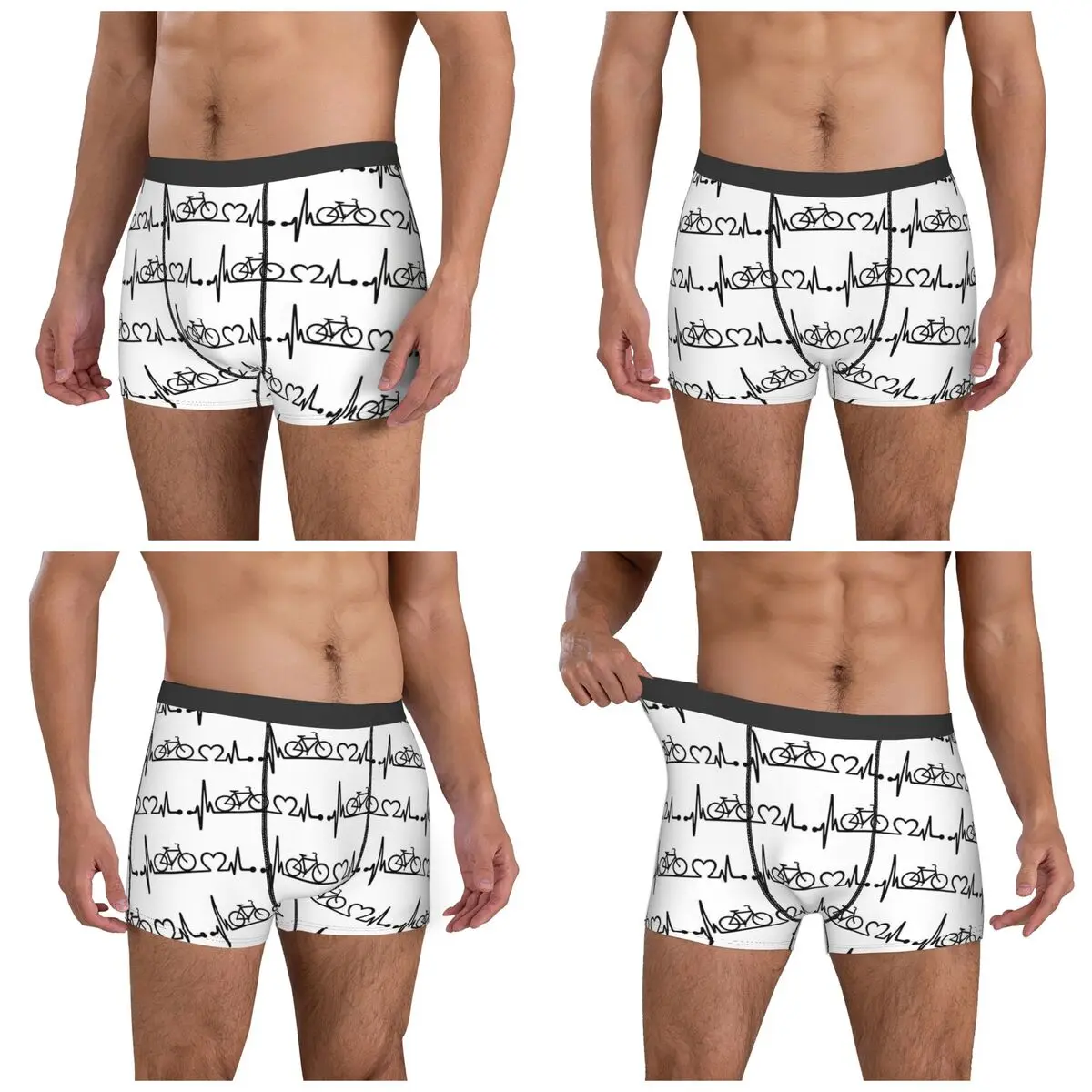 Boxer Underpants Shorts Mountain Bike Cycling Pulse Panties Male Soft Underwear for Homme Man Boyfriend Gift