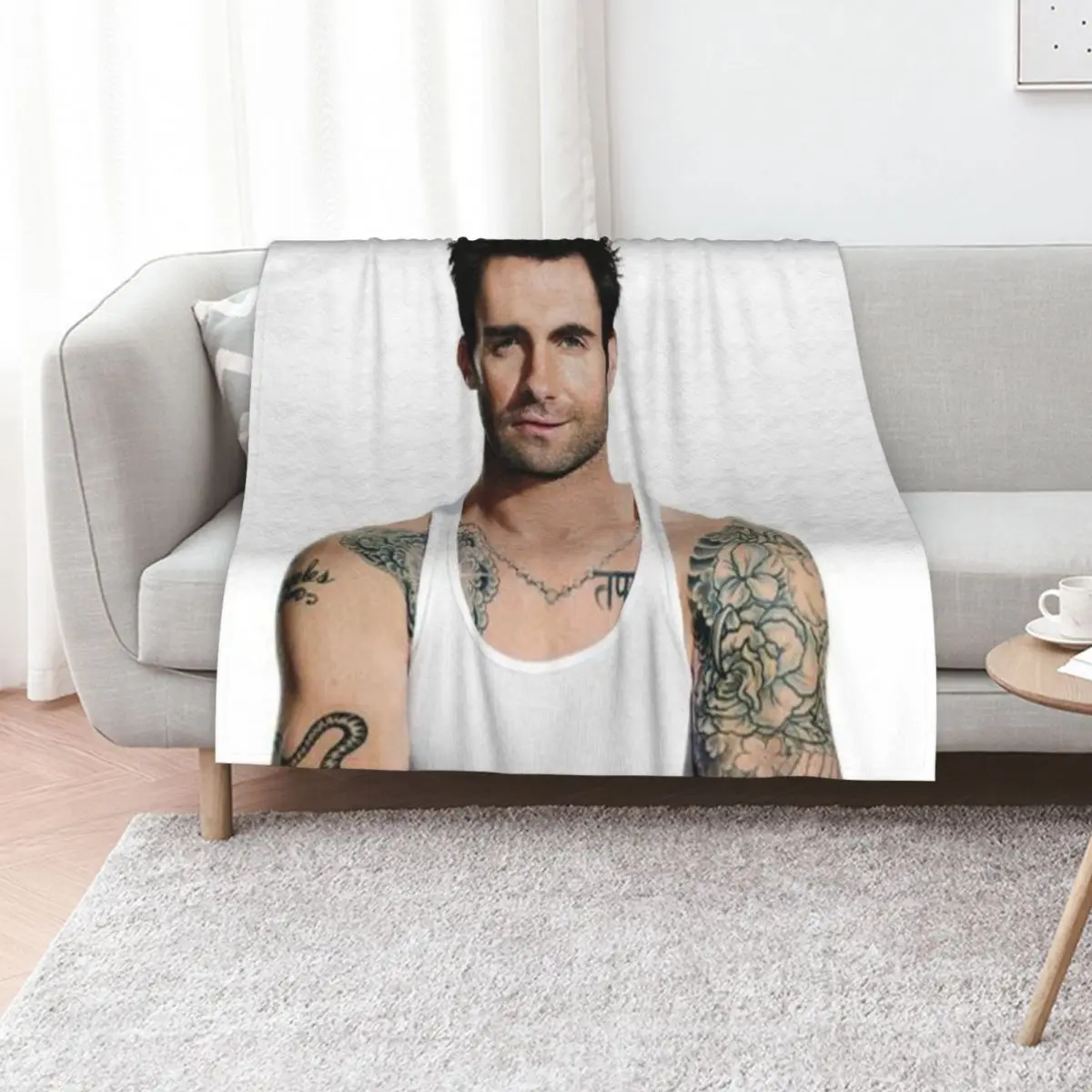 

adam levine Throw Blanket anime Beach Stuffeds Blankets For Bed Blankets