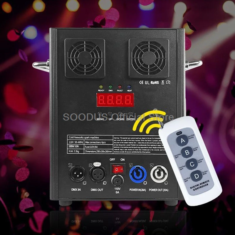 500W 700W Electronic Cold Spark Fireworks Firework Machine DMX Remote Control For DJ Wedding Celebration Sparkular Fountain