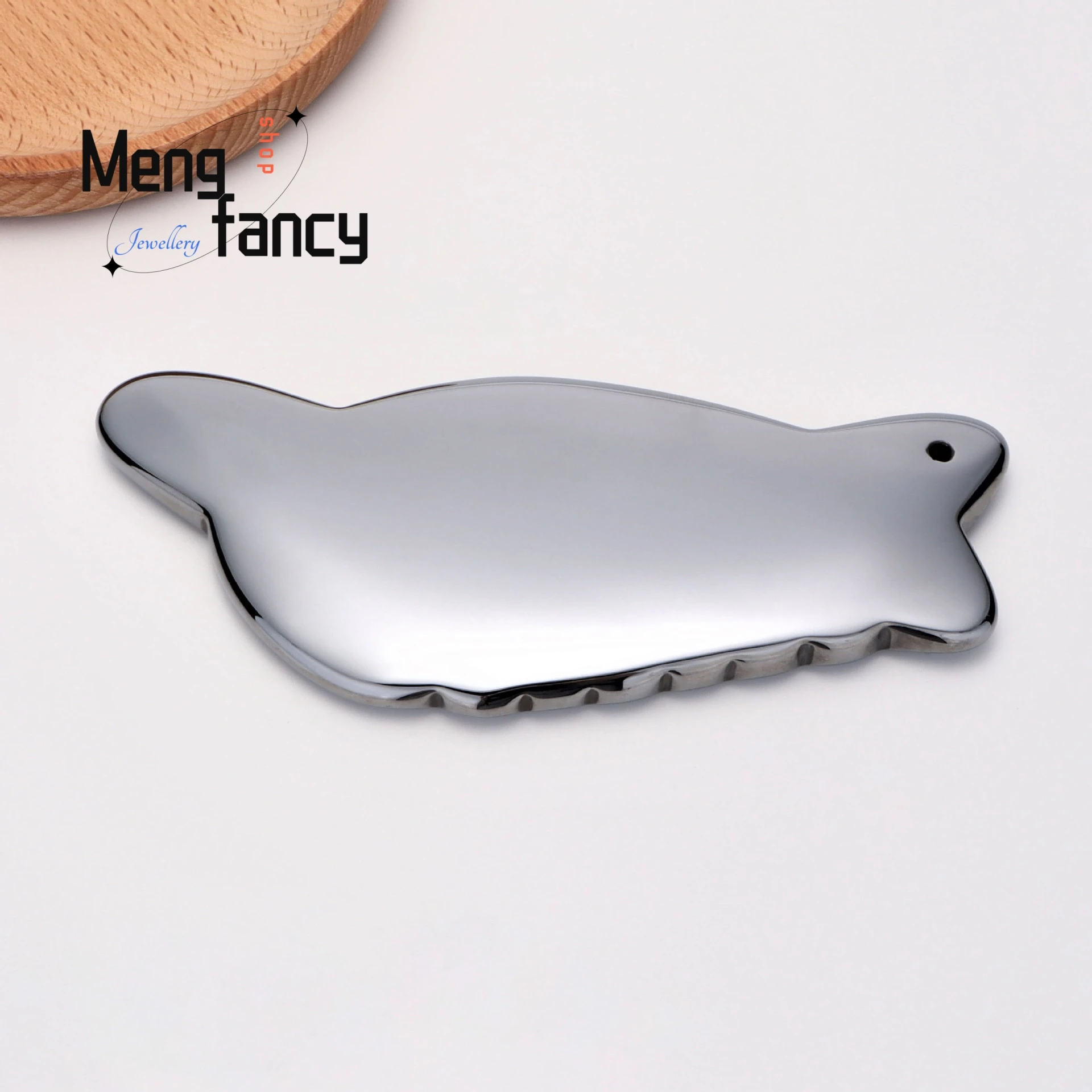 Natural energy stone terahertz gua sha board soothe tendons and beauty massage scraping