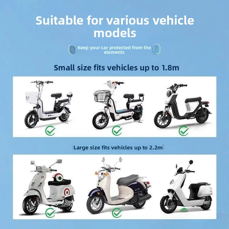 

Thiened Bicycle Dust Cover Car Mountain Bike Sun Protection Raincoat Single Person Use Fly Sle Fly Blue Valley