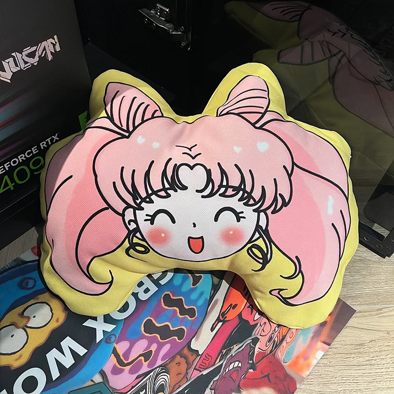 Sailor Moon Doll Kawaii Figure Pillow Cushion Bed Sleep Doll Sofa Decorate Exquisite Girl Student Ornaments Model Toy Gift