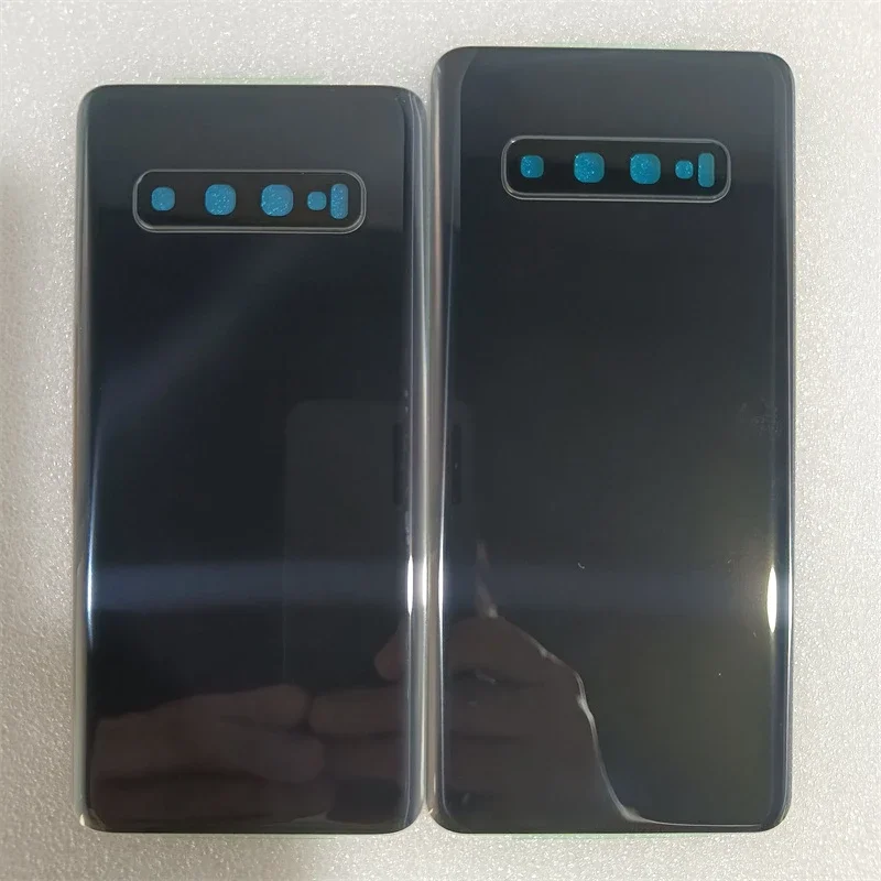 Battery Back Cover 3D Glass Panel Rear Door Housing Case with Camera Lens +Adhesive Replace for Samsung Galaxy S10 / S10 Plus