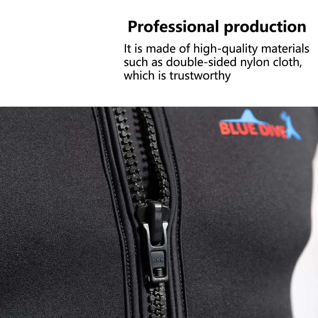 Men Swimsuit Water Sports Skin Friendly 2mm Diving Suit Swimming Tank Top Wetsuit Vest Warmer Clothes for Windsurfing