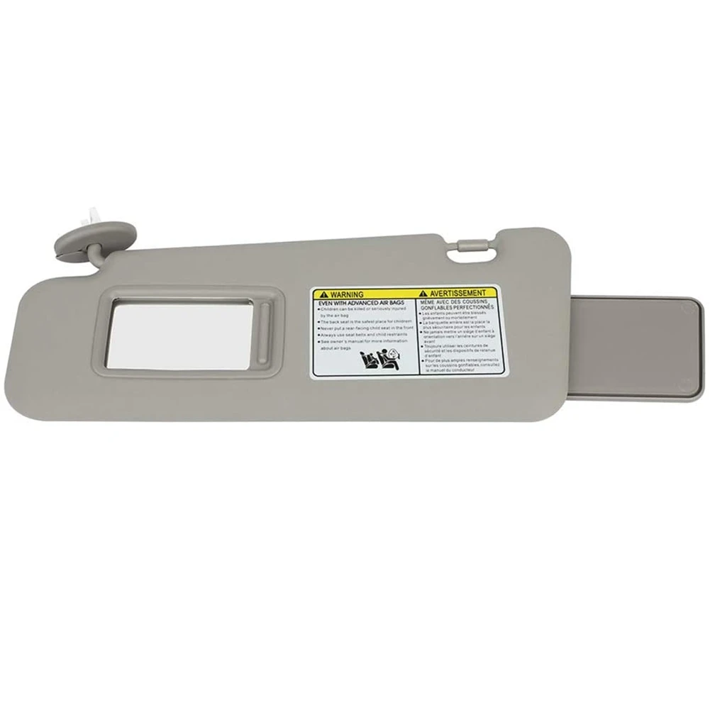 Солнцезащитный козырек переднего правого вида с фотографией, совместимый с Toyota Highlander 2008-2013 74320-0E050-B0 (серый)