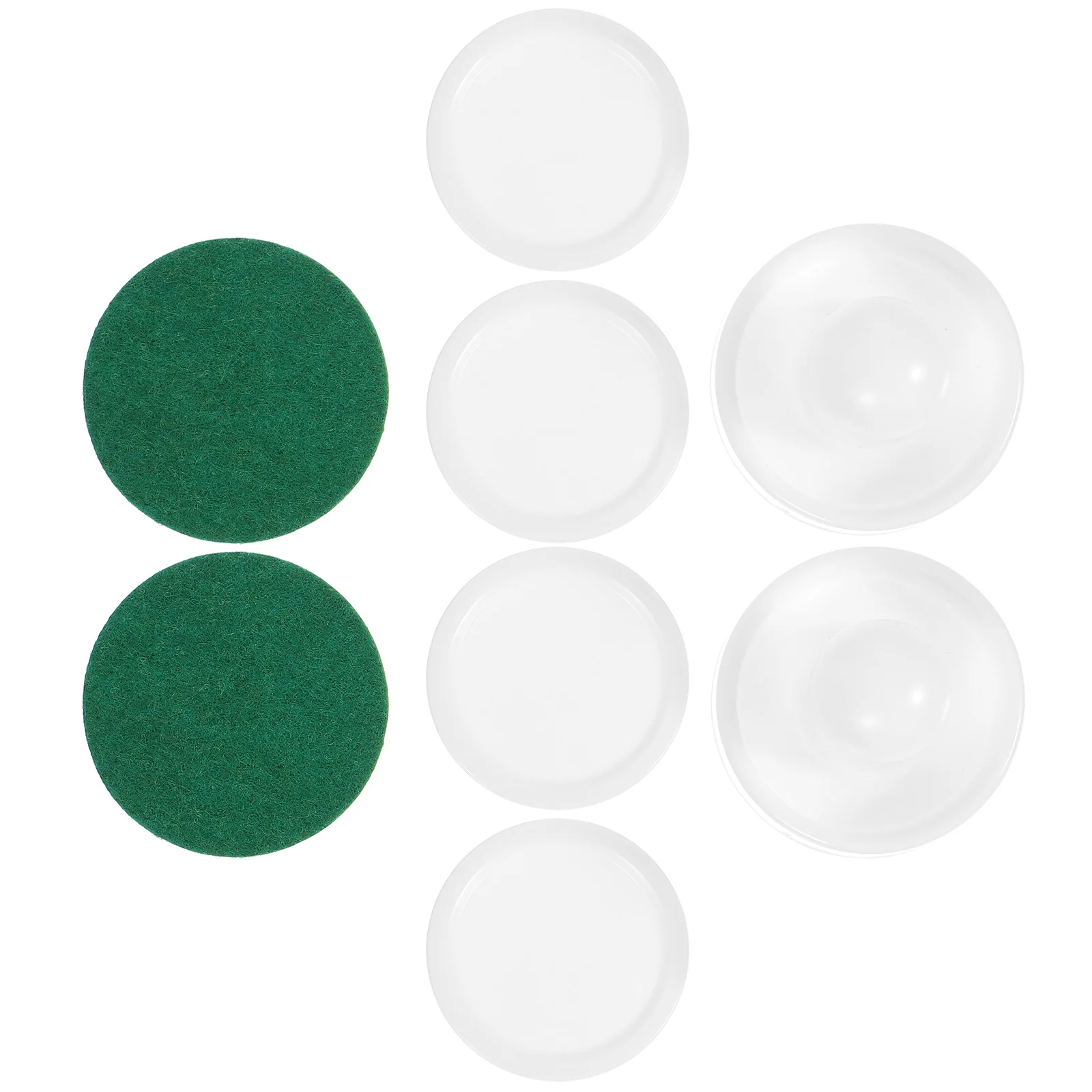 

1 set 2 Sets Hockey Game Parts Hockey Machine Accessories 60mm White 51mm Balls Felt Pads Smooth Design Fun Sports Parts