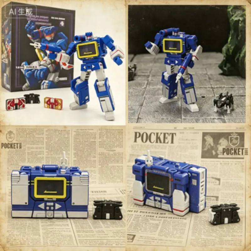 

Special Offer PT-04 Soundwave Pocket-Sized Toy with Sound Effects Tape Transformation G1 Mini War KO DX9 Action Figure Robot
