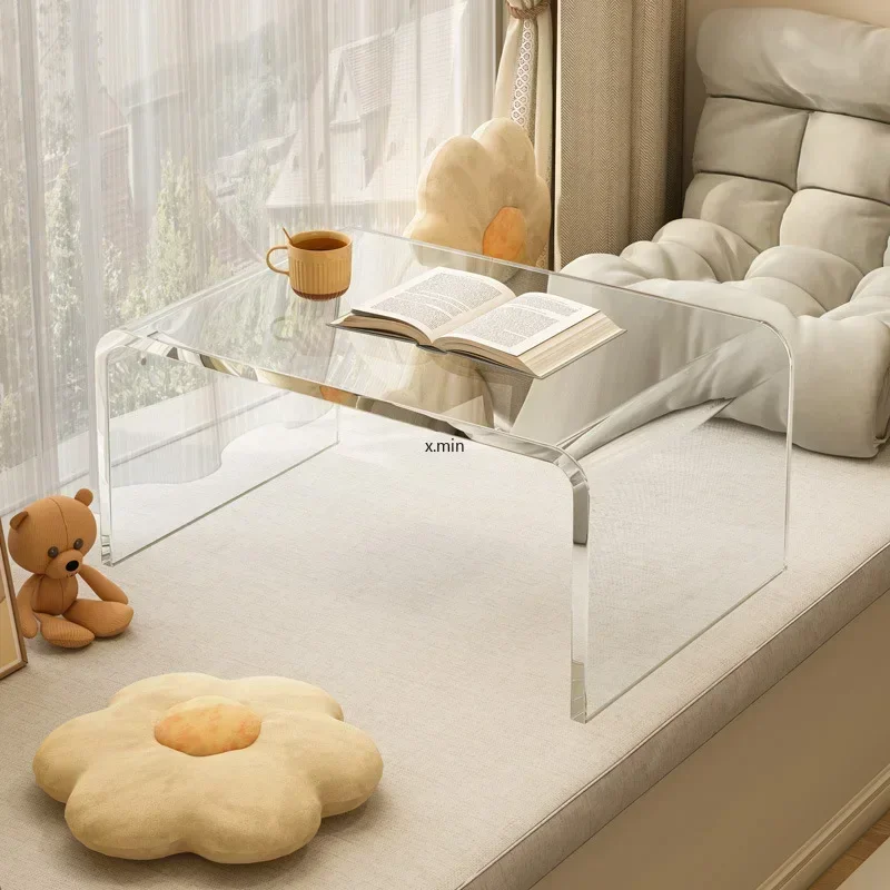 Acrylic Coffee Table Bedroom Bedside Table Living Room Small Household Transparent Bay Window Coffee Table