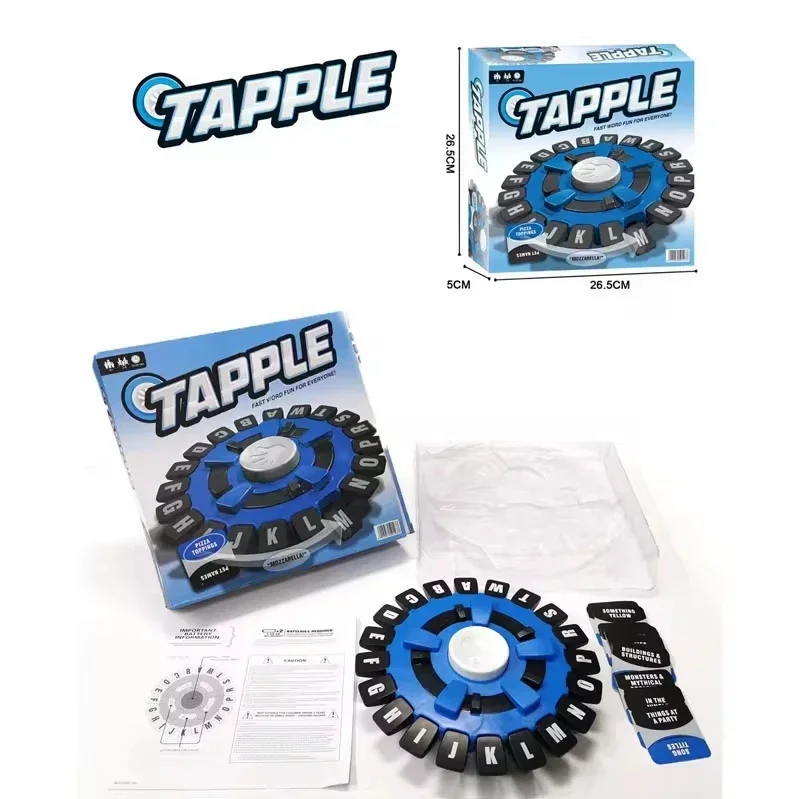 Disponibile! Gioco di parole Tapple gioco da tavolo familiare veloce la lettera di pensiero rapido premendo il gioco per i bambini Puzzle impara besta