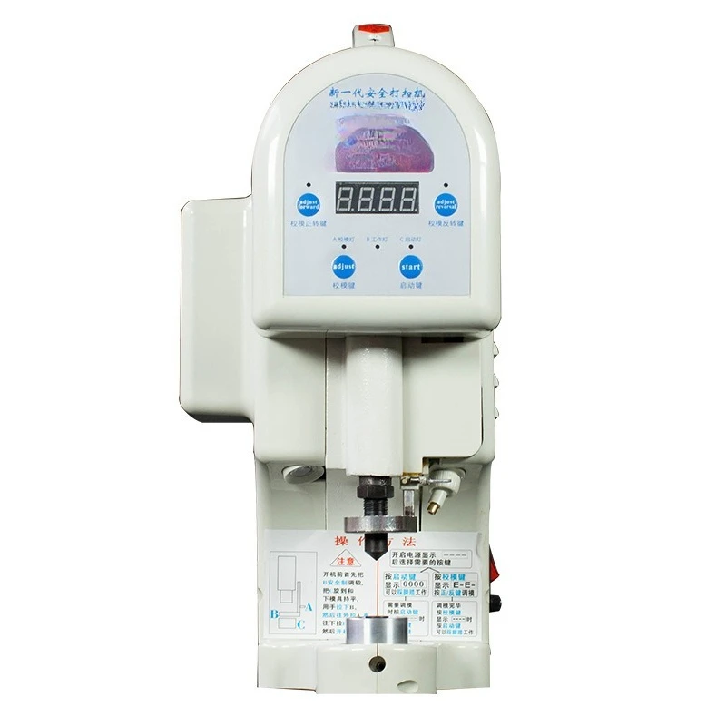 Electric Snap Button Machine for Computerized Snap Press with Hand Protection Function for Eyelet and Rivet Fastening