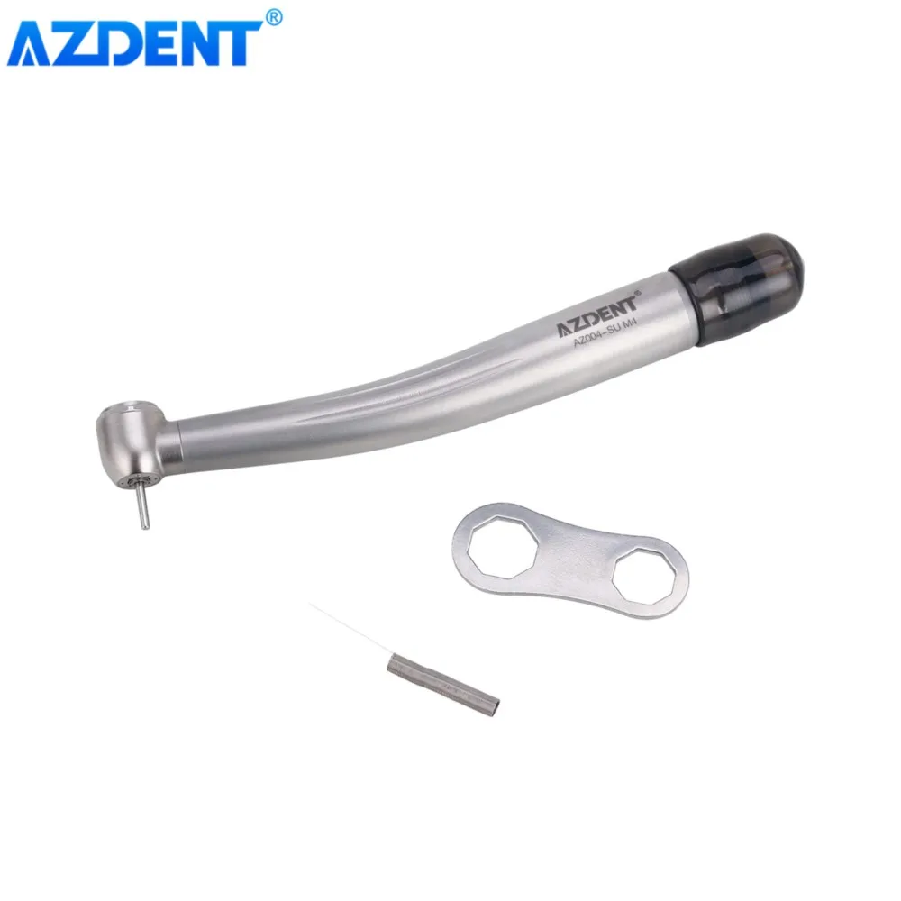 

Dental High Speed Handpiece Ceramic Ball Bearing AZDENT 4 Way Spray Clean Head System Standard Head Push Button 4 Holes