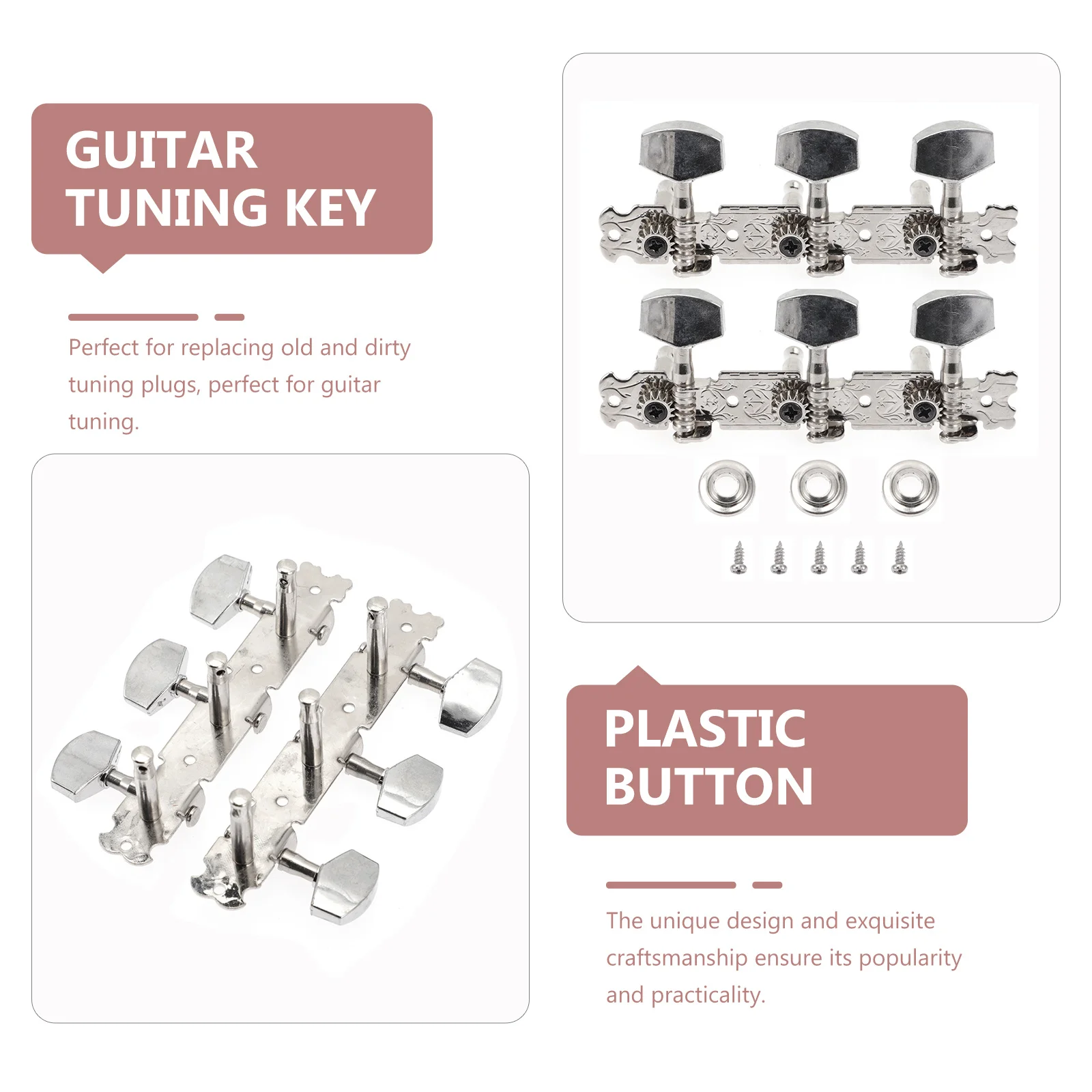 

Electric Guitar Pegs for Classical Tuners Tuning Keys Machine Acoustic Buttons Locking