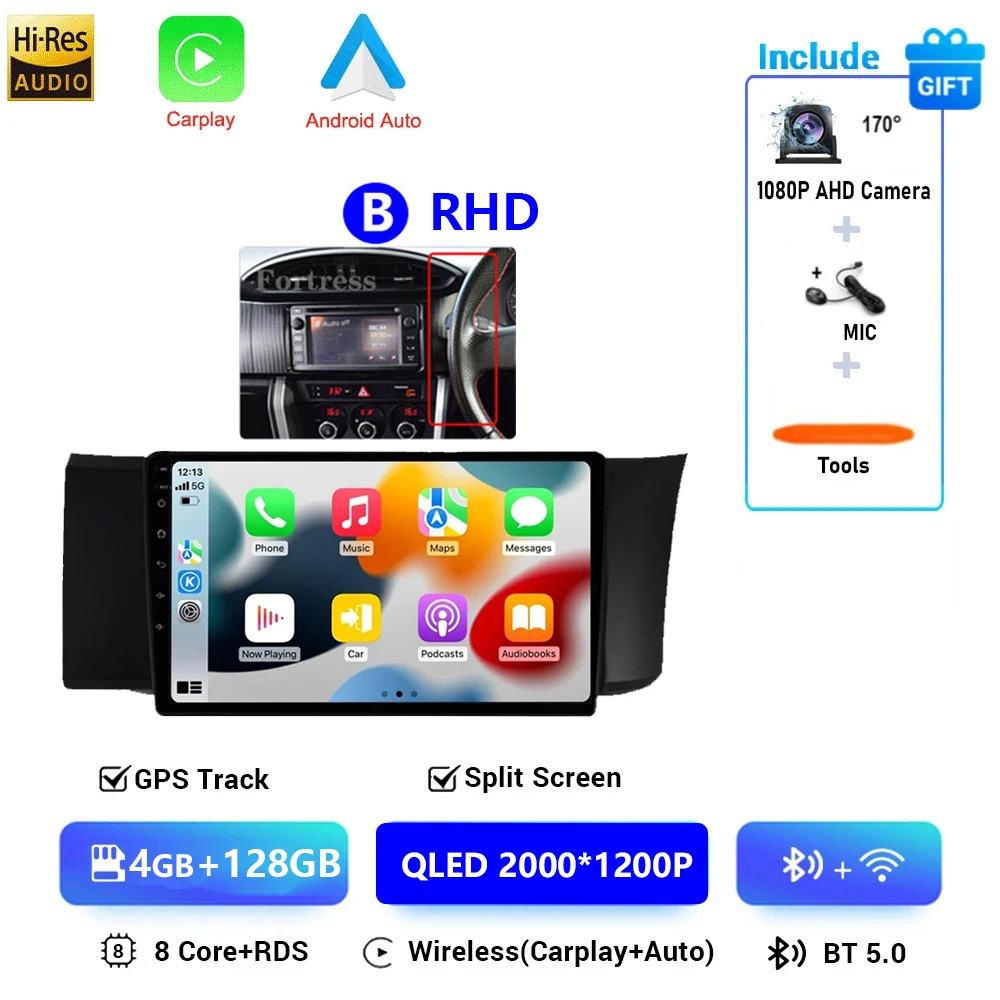 Android 16 Autoradio Voor Toyota GT86 GT 86 Subaru BRZ Scion FRS 2012 2013-2016 Multimedia Auto Stereo Video radio Carplay GPS
