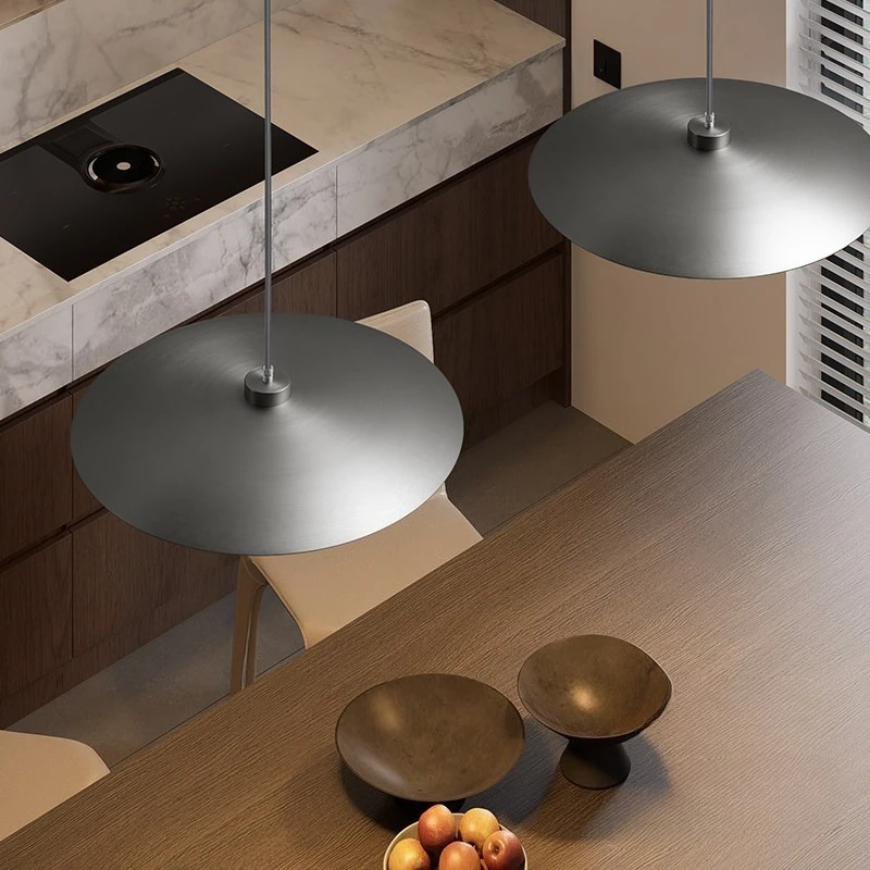 Nordic Minimalist Aluminum UFO Restaurant Pendant Light Designer Dining Room Bar Counter Dining Table Decoration Hanging Lamp