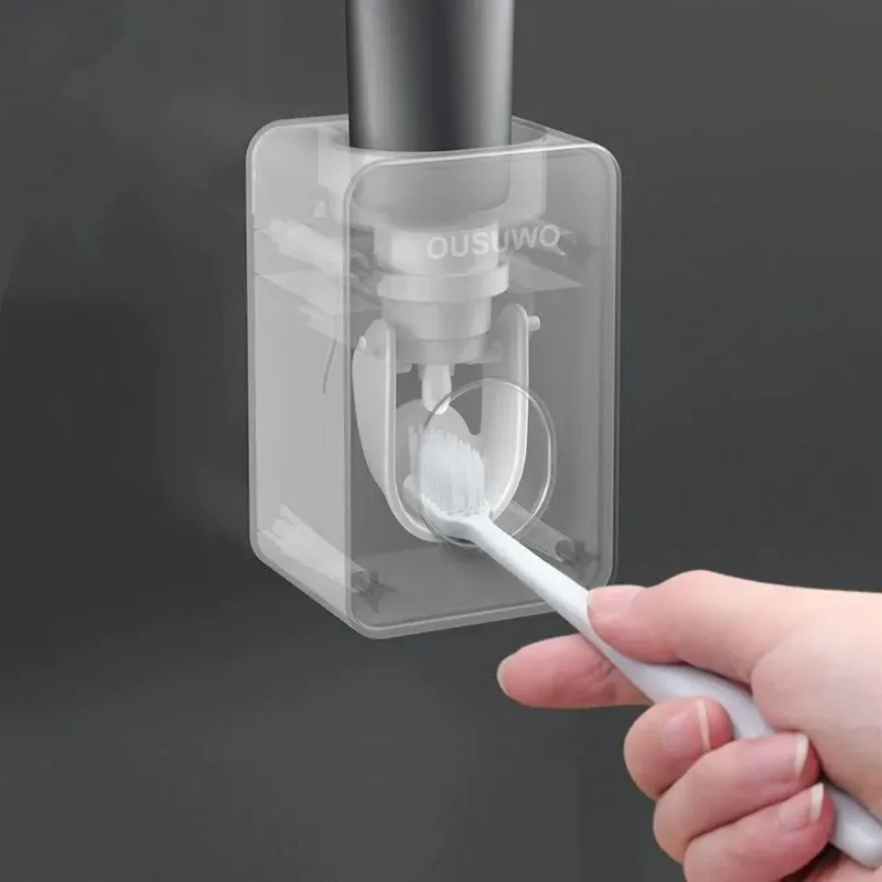 Toothpaste Squeezer Wall Hanging Free Punching Lazy Dispenser Automatic 3 Color Home Punch