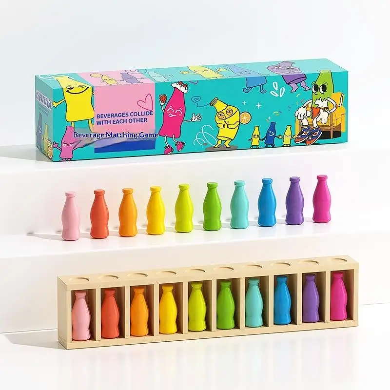 Color Match Toys For Early Childhood Guessing Memory Training Interactive Board Game Puzzle Christmas Halloween Party Toy Gifts